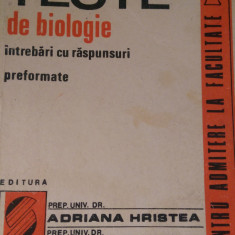 C5 Teste de biologie intrebari si raspunsuri performante A.Hristea,G.Popescu