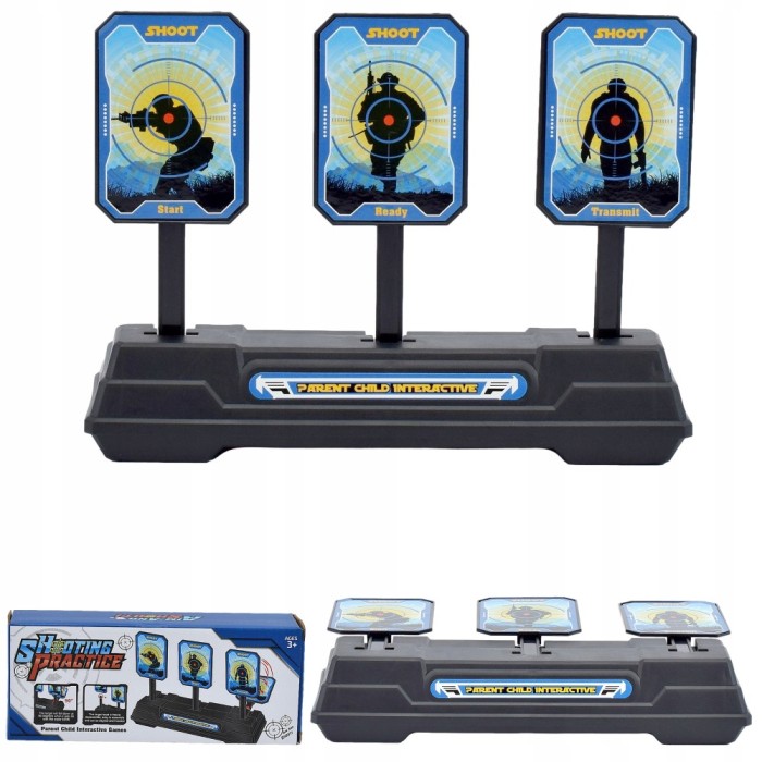 ȚINTĂ PENTRU POLIGON DE TRAGERE NERF 3 ȚINTE PISTOL PUȘCĂ