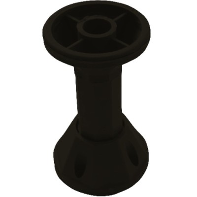 Picior mobila Guler, negru, 100 mm, 4 buc / set foto