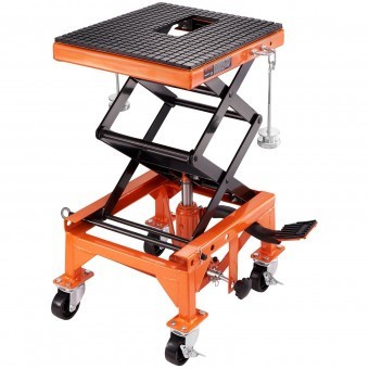 Lift hidraulic cu platforma pentru motociclete, Vevor capacitate 158 kg, Interval de ridicare 350-905 mm foto