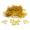 Confetti Decorativ Fun Hens, Bride to Be, Set 100 Bucăți, Glitter Auriu, Dimensiuni 3-5cm, Oem