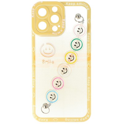 Toc TPU Smiley Chain Apple iPhone 13 Pro Max Yellow foto