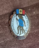QW9 N7 34 - insigna - tematica sport Concursurile sportive ale tineretului 1955, Romania de la 1950