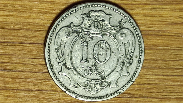 Austria Imperiu Habsburgic - moneda de colectie - 10 heller 1894 - f frumoasa !