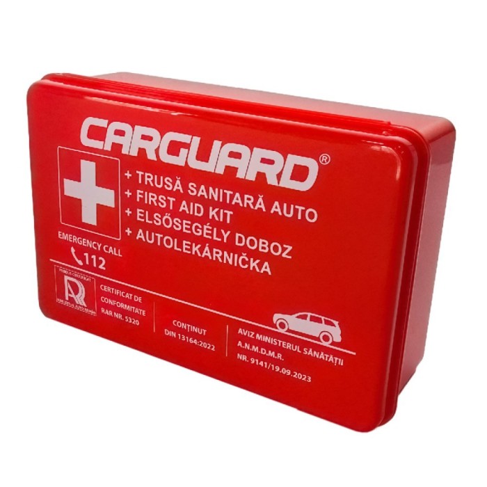 Trusa Sanitara Auto CARGUARD - Certificata RAR (Standard DIN 13164)
