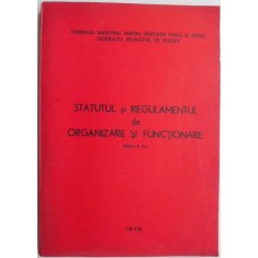 Statutul Federatiei Romane de Rugby