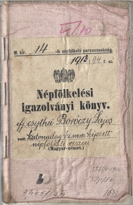 A3180N N&amp;eacute;pf&amp;ouml;lkel&amp;eacute;si igazolv&amp;aacute;nyi k&amp;ouml;nyv, 1913-1929 foto
