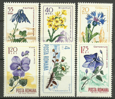 1967 - Flora carpatina, serie neuzata foto