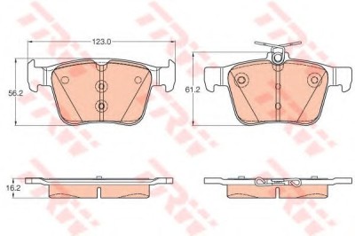 Set placute frana,frana disc AUDI A3 Cabriolet (8V7) (2013 - 2016) TRW GDB1957 foto