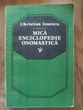 Mica enciclopedie onomastica- Christian Ionescu
