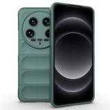 Husa pentru xiaomi 14 ultra, antisoc, margini cu striatii, design minimalist, green
