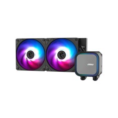 Cooler procesor msi mag coreliquid a13 240 aio negru marime radiator 240mm 2 ventilatoare argb