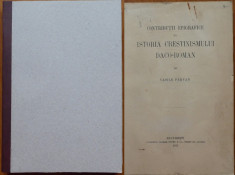 Parvan , Contributii epigrafice la istoria crestinismului daco - roman , 1911 foto