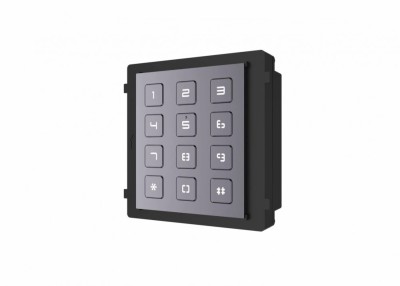 Modul de extensie videointerfon cu tastatura Hikvision DS-KD-KP;&amp;nbsp;permite formarea codului foto