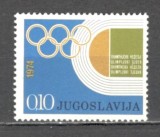 Iugoslavia.1974 Marci de binefacere-Saptamina olimpica SI.433