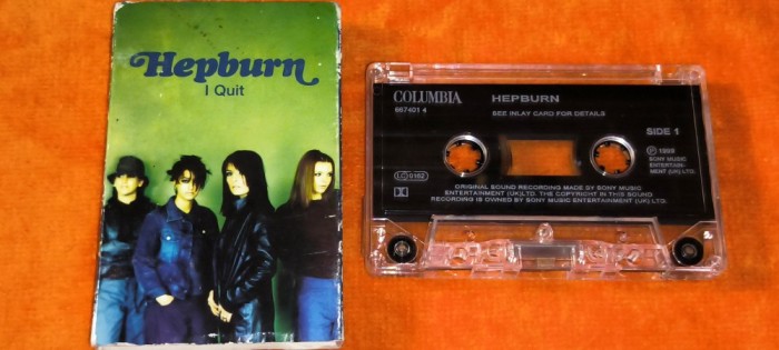 caseta audio originala impecabila HEPBURN - I QUIT.
