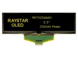 Afişaj OLED grafic 5,5 256x64 galben 146x45x2,05mm