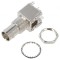 Conector BNC soclu mamă drept 50&Omega; THT pentru montare pe panou
