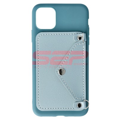 Toc TPU Crossbody Wallet Apple iPhone 11 Pro Max BLUE foto