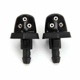 Cumpara ieftin Set 2 duze pentru spalare parbriz, model universal, jet reglabil, plastic, negru