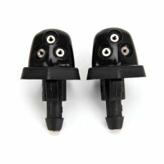 Set 2 duze pentru spalare parbriz, model universal, jet reglabil, plastic, negru