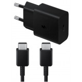 Incarcator Samsung M10 M10S USB-C Fast Charger TA1510EBE-DG905BBE 15W Type-C 1M Negru