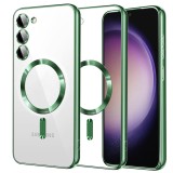 Husa premium Samsung Galaxy S23 Techsuit Luxury Crystal MagSafe, verde deschis