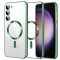 Husa premium Samsung Galaxy S23 Techsuit Luxury Crystal MagSafe, verde deschis