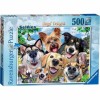Puzzle Ravensburger Selfie cu Catelusi, 500 piese, Joc Educativ, Tehnologie Softclick, Calitate Premium
