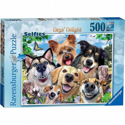 Puzzle Selfie Cu Catelusi, 500 Piese foto