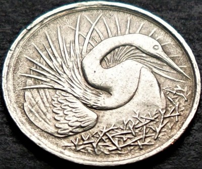 Moneda exotica 5 CENTI - SINGAPORE, anul 1974 * cod 4413 B foto