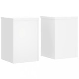 Cumpara ieftin Suporturi de plante, 2 buc., alb, 20x20x30 cm, lemn prelucrat