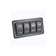 Panou cu 4 intrerupatoare 12V, 20A 24V, 10A