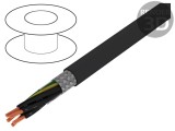 Cablu ecranat &Ouml;LFLEX&reg; CLASSIC 115 CY BK 5G0,5mm2 - PVC Negru, 300V, 500V