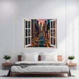 Folie imprimata color pentru decor perete locuinta, dimensiune 125 x 110cm, model: VIEW TO HAVEN 19, AVEX