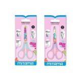 Foarfeca scolara Mitama, grip, varfuri rotunjite, 13 cm