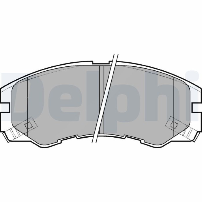 DELPHI LP964 set placute frana,frana disc