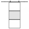 VidaXL Ușă glisantă cu set de feronerie sticlă temperată și aluminiu 3332951