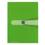 Mapa pp a4 30mm eotg inchidere buton cu elastic, verde opac, Herlitz