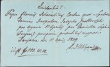 HST A303 Chitanță olografă 1839 limba latină