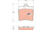 TRW GDB1335 COTEC set placute frana,frana disc