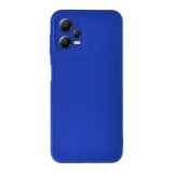 Husa soft silicon compatibila cu xiaomi redmi note 12 pro 5g, matte efect, camera ultra safe, albastru