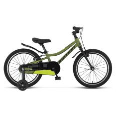 Bicicleta copii Motion, culoare kaki/lime, roata 16&quot;, cadru din otel Cod:51673000001