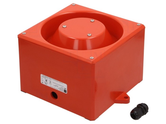 Sirenă acustică 24VDC 116dB IP65