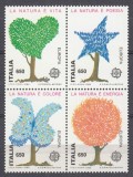 ITALIA 1986 EUROPA CEPT CONSERVAREA NATURII SERIE MNH