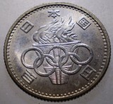 J.093 JAPONIA OLIMPIADA 100 YEN 1964 XF/AUNC ARGINT