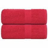 Cumpara ieftin Prosoape de baie 2 buc. FROGN Rosu 30x30 cm 100% bumbac