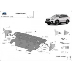 Scut motor metalic Subaru Forester 2019-prezent