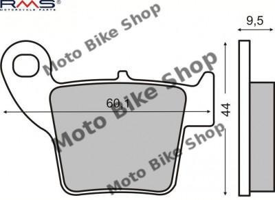 MBS Placute frana Honda CRF 250-450 02-05 /CR 125-250 02-05 MCB730, Cod Produs: 225100660RM foto