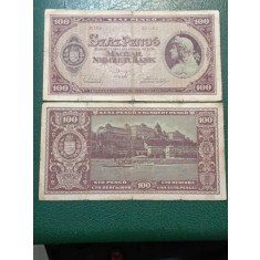 Ungaria 1945 - 100 pengo, circulata
